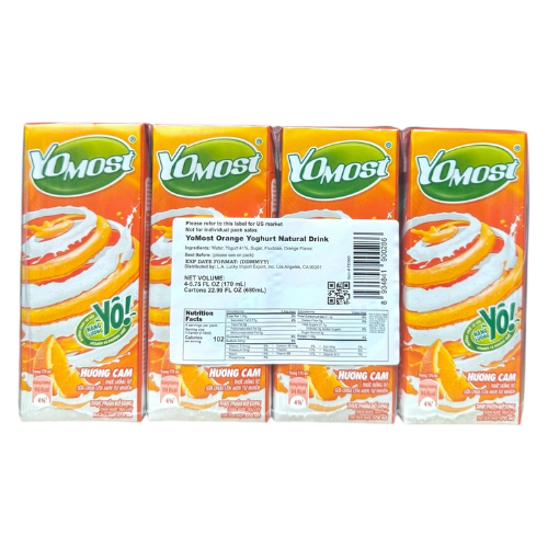 YoMost Orange Flavored Yogurt Drink 4 Pack