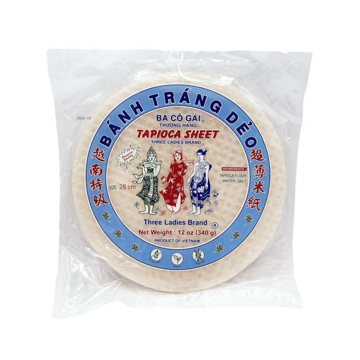 Three Ladies Tapioca Sheet 28 cm