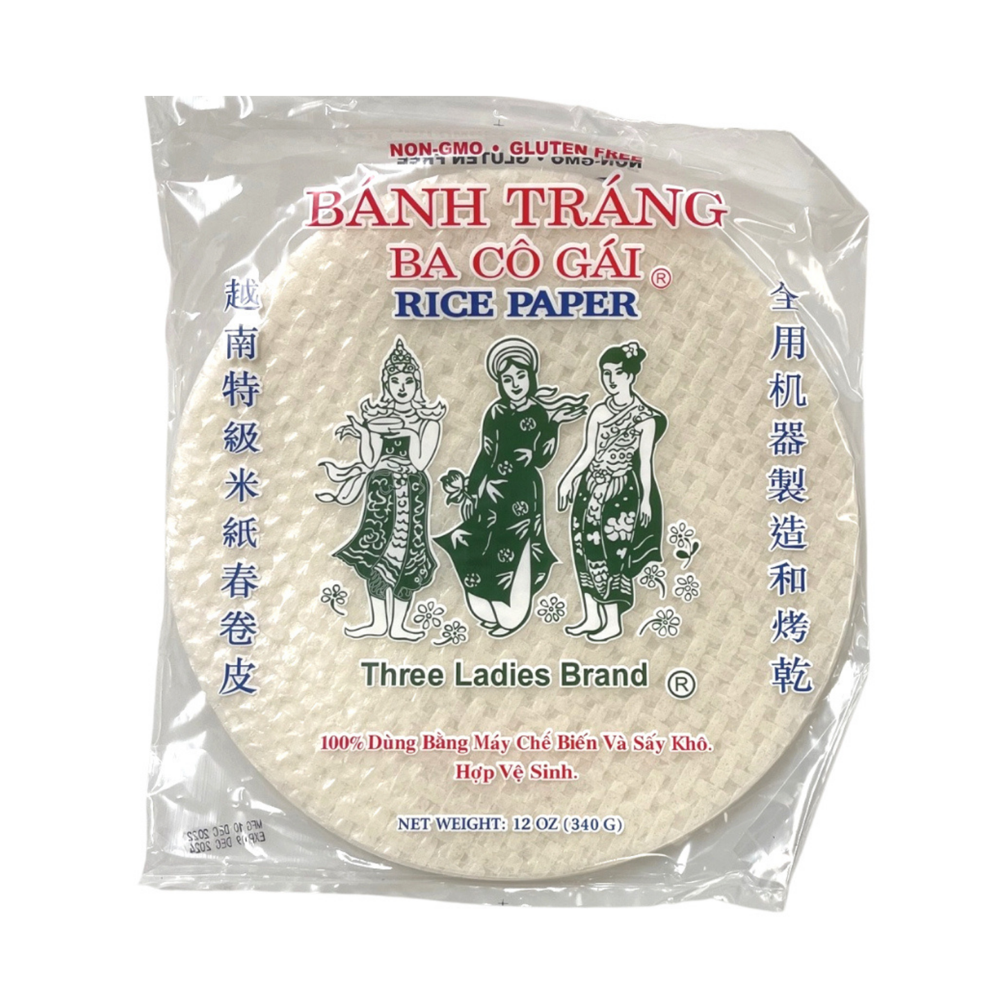 Three Ladies Circle Rice Paper 28 cm