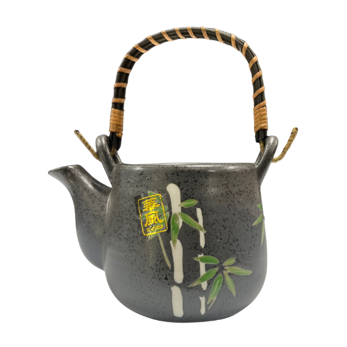 Bamboo Theme Japanese Tea Set 5 pc Black/Green