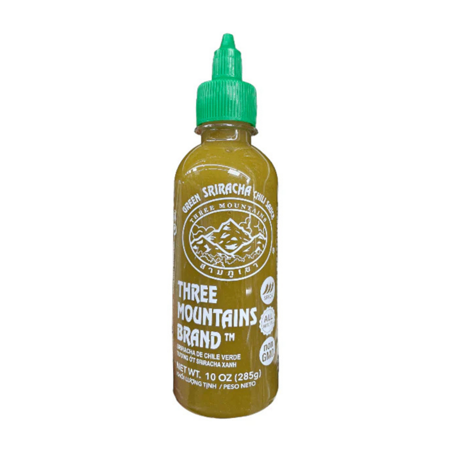 Three Mountains Green Sriracha Chili Sauce 10 oz