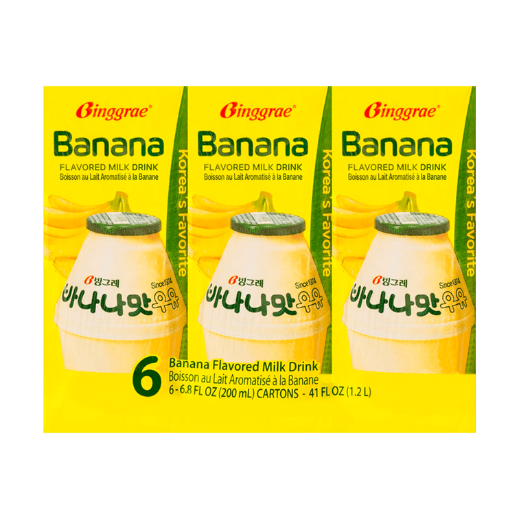 Binggrae Banana Milk Drink 6 Pack