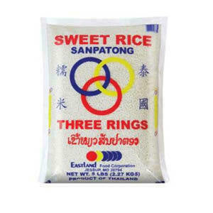 Three Rings Sweet Rice 5 lbs