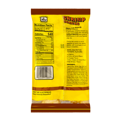 Marco Polo Shrimp Snacks BBQ