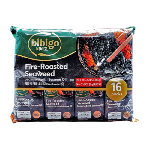 Bibigo Fire-Roasted Seaweed 16 Pack