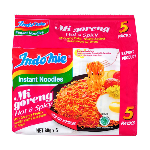 Indomie Mi Goreng Spicy Fried Noodles 5 Pack