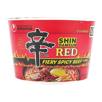 Nongshim Red Spicy Beef Bowl Noodles