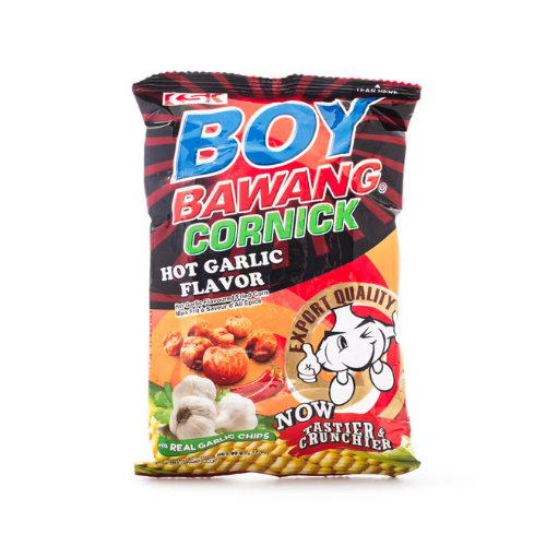 Boy Bawang Cornick Snack Hot Garlic Flavor 90g