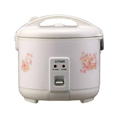 Tiger Rice Cooker/Warmer JNP-1800 Floral White 10 Cups
