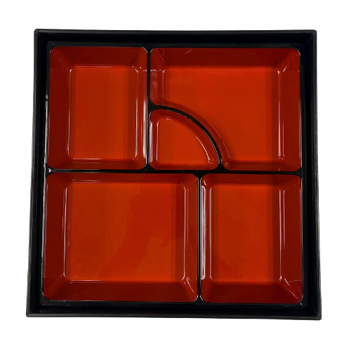 Japanese Bento Box Black/Red