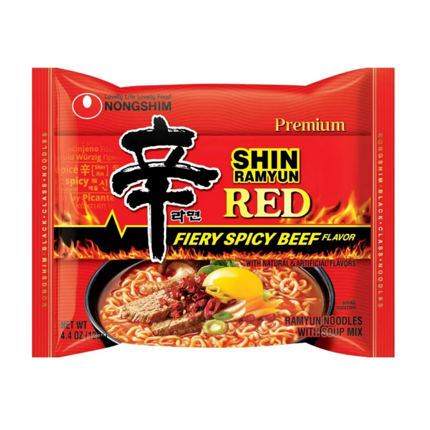 Nongshim Premium Shin Fiery Spicy Beef Noodles