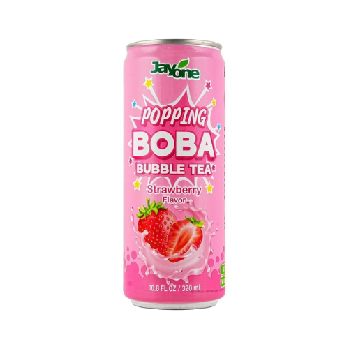 Jayone Strawberry Popping Bubble Tea 10.8 Oz