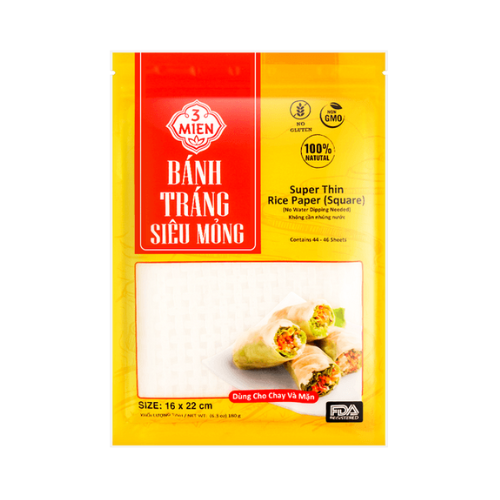3 Mien Super Thin Rice Paper 22cm