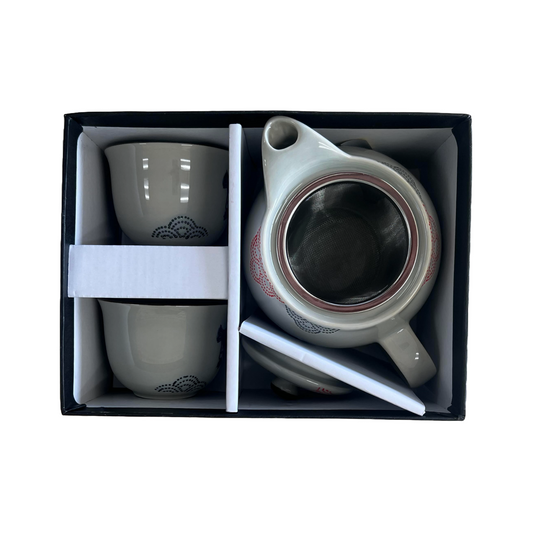 Gray Japanese Tea Set 3 pc